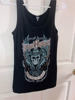 Next Level Apparel Black Lynyrd Skynyrd Graphic Tank